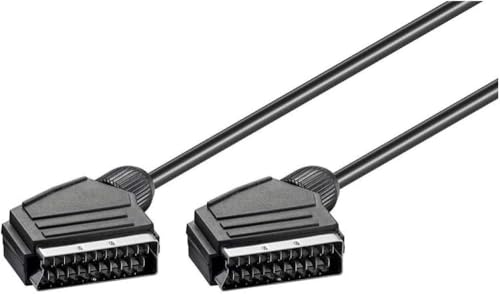 Goobay 11702 Cavo Scart 21 Poli, Placcato Nickel, Diametro 7mm