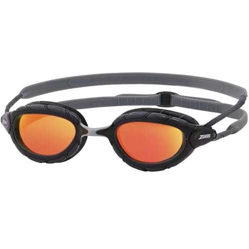 Zoggs Unisex Predator Titanium   Smaller Fit Schwimmbrille für Erwachsene