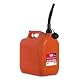 Benzinkanister 20 Liter von Tayg mit Kanüle in Orange