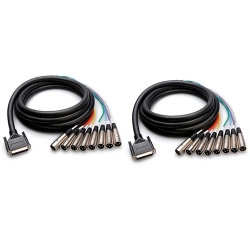Hosa Technology 9.9'/3m Male DB-25 to 8-Channel Male 3-Pin XLR Snake Cable