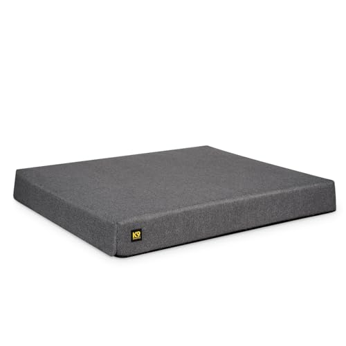 K9 Ballistics Tough Ripstop Orthopedic Rectangle Dog Bed w/Removable Washable Cover, Solid Orthopedic Foam, Made for Giant Breeds & Sharing - XXL, Titanium Premium Finish