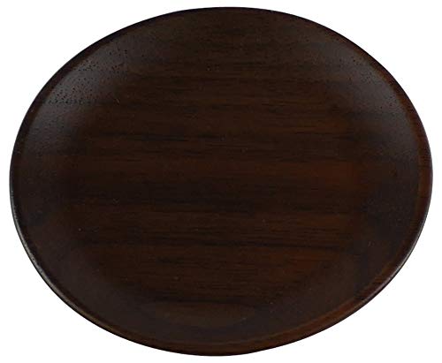 Alphax 902492 Small Plate, Walnut, 3.1 x 0.4 inches (8 x 1 cm), Walnut Blister Plate