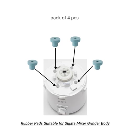 Sujata Mixer Grinder Body Ruber Pad | Anti-Vibration Rubber Pad for Sujata Mixer Grinder, pack of 4pcs view 2