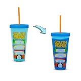 Silver Buffalo South Park Characters Color-Changing Plastic Travel Tumbler With Spill-Resistant Lid and Reusable Straw | Holds 24 Ounces