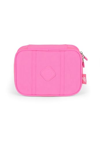 Luxcel, Estojo Escolar Feminino Juvenil Quadrado 36 lápis ADV Cor:Rosa