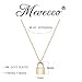 MEVECCO Gold Dainty Lock Necklace for Women 18K Gold Plated Cute Tiny Padlock Boho Love Elegant Necklace