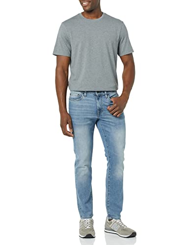 Image of Amazon Essentials Men's Slim-Fit Crewneck Short Sleeve Cotton T-Shirts
