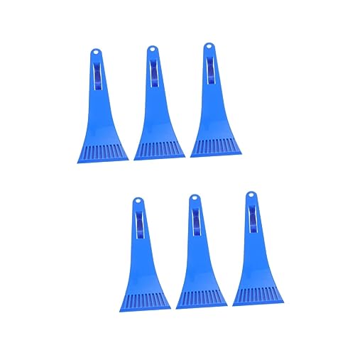 Happyyami 6 Pcs Ice Shovel Ice Scraper for Car Snow Plow Shovel Foldable Snow Shovel Ice Remover Vehicle Ice Snow Scrapers Ice Ripper Mini Portable Fridge Home Ice Scraper Tool Household Abs