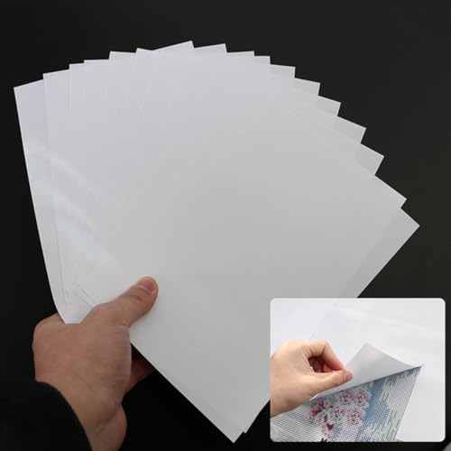 Papel protector para dibujo de gemas blanco resistente para pintura de diamantes 6