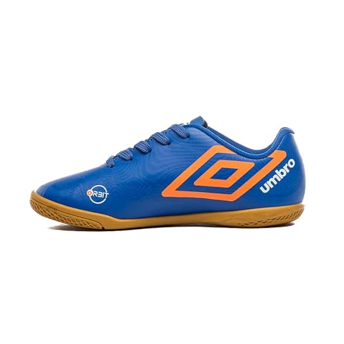 Chuteira Futsal, Orbit Junior, Umbro, Masculina, Royal/Laranja/Branco, 32