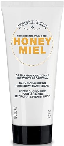 Perlier Honey Miel Protective Hand Cream whit Nourishing Barrier 100 ml, 3.3 Fl Oz made in Italy [italian import]