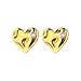 New 2026 Bead Ball Geometric Earrings For Women Gold Color Stainless Heart Earring Wedding Christmas Jewelry Gift Fashion Trendy Accessories Creative Jewelry Fashion Accessories Creative Gift