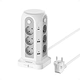Convient à plusieurs endroits : Le TESSAN rallonge multiprise facilitent l'utilisation de la prise. Rallonge electrique 2M est suffisant pour faire face à différents scénarios. Convient pour comme le bureau, la chambre à coucher, l'hôtel et la cuisine.