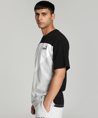 Puma Men's Color Block Relaxed Fit T-Shirt