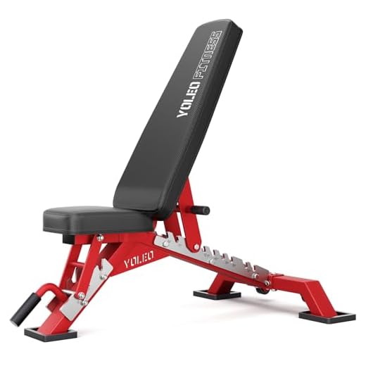 YOLEO Commercial Adjustable Weight Bench 2315LB ASTM Certified – 80% Pre-Assembled Heavy Duty Workout Bench for Home Gym, Decline/Flat/Incline Bench Press, 2.4" Thick Pad & 2 Wheels