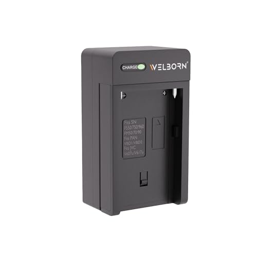 Image of Welborn Camera Battery Charger for Sony NP-F980 Battery Compatible with Sony CCDSC5,SC55,SC65,CCDTR500E-TR3300,CCDTRV5-TRV900,VX1000-VX2100,DSR200-300, FX7-FX1000,HVRZ5-Z7,HXR-MC1500-MC2000,HXRNX5,NX5