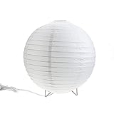 Archi Table Lamp, Standing Lamps with Rice Paper Shade for Bedroom, Livingroom (Ball)