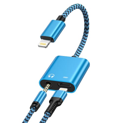 Haoano 2in1 iPhone CzϊA_v^ 2C1 y+[d Hi-Fi CzWbN Lightning 3.5mm ϊP[u CgjO CzϊA_v^[ }[d/yĐ ϋviC iPhone 14/
