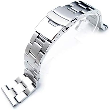 Strapcode Watch Strap 22mm Super-O Boyer metal band for diver, universal straight end, Classic