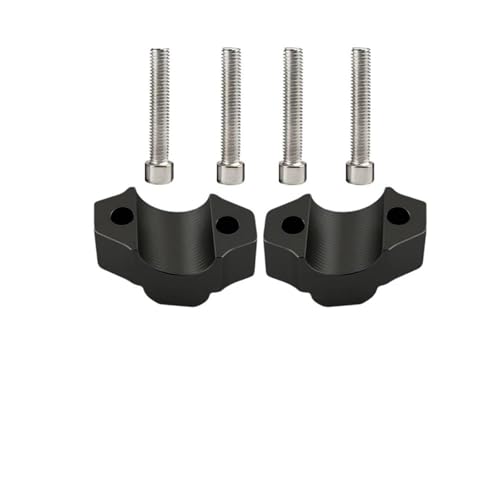 Lenker Riser Klemmen Motorrad Lenker Riser Clamp Für Yamaha MT-10 FZ-10 2016-22 MT10 FZ10 MT 10 Zubehör Drag Griff Bar Verlängern Anpassen(Schwarz)