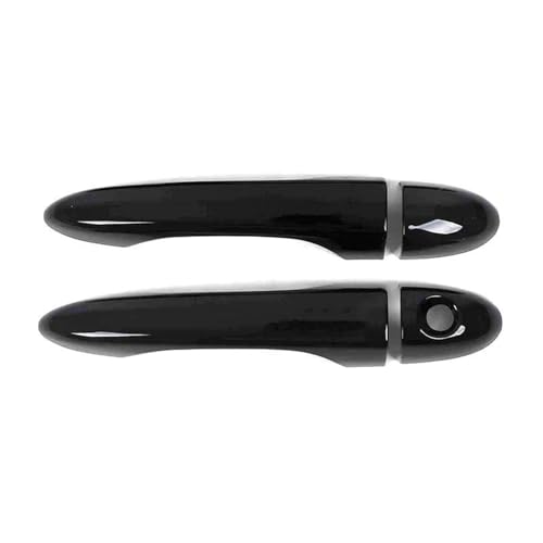 Couvre-poignées et garniture de porte style carbone noir brillant pour Fiat 500 et 500X
