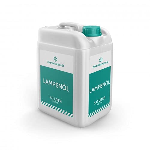 chemiekontor.de Lampenöl | nahezu Geruch- und rußfreie Verbrennung | Premium-Qualität Größe 5 Liter Cover