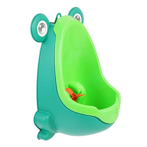 SAFIGLE 男の子用幼児用小便器 カエル型 トイレトレーニング用 風車デザイン 高さ調節可能 プラスチック製 自宅トイレ用 男の子向け