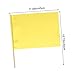 TOBBOMEY 4pcs Sports Referee Flags High Visibility Signal Hand Flags for Soccer Rugby and Field Hockey Yellow Match Conducting for Outdoor Events