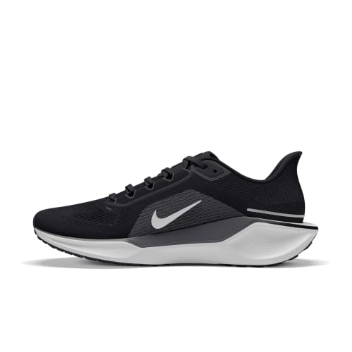 Image of Nike Womens Pegasus 41 Running Shoe, Black White Anthracite, 6 UK