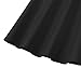 GOOBGS Women's 1950s Retro Vintage Spaghetti Strap Cocktail Swing Dresses with Pockets Black XS