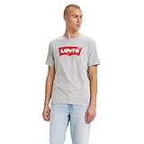Levi's Mens Graphic Set-In Neck T-Shirt, Color Graphic H215 Midtone Htr Grey, Size L