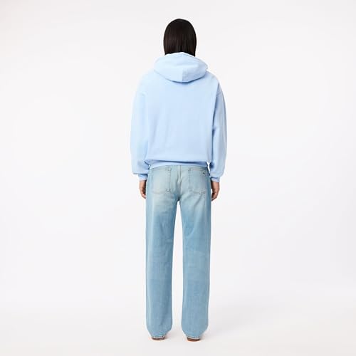 Lacoste Men's 5 Pocket Straight Cut Indigo Jeans, Washed Bleach, 31/343