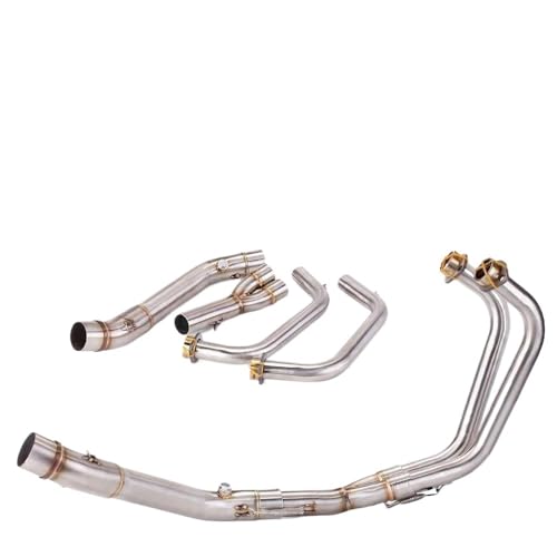 CFCKHPTHAZ Für Yamaha YZF MT03 R25 R3 2015–2021, Mittelrohr, Slip-On, Ohne Auspuffanlage (A)