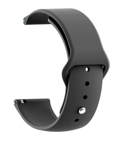 AMiRiTE ASB01 20MM Single Loop Silicone Watch Band/Strap Compatible With Amazfit GTS 2 Mini, Amazfit Bip/Bip U/Pro/Lite, Bip S, Amazfit GTS/ 2/2e, Amazfit GTR Galaxy Watch Active 2 (BLACK)
