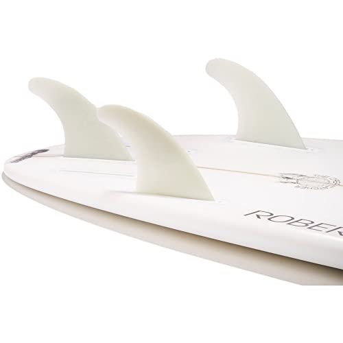 DORSAL Surfboard Fins Thruster 3 Set Future Compatible Natural Medium Glass Filled Nylon with Flexcore