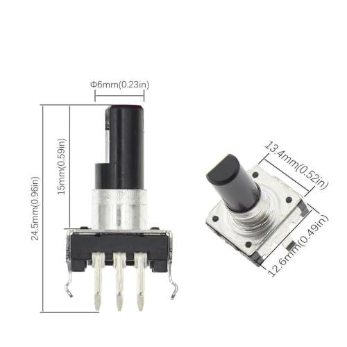 Encodeur rotatif EC12 à rotation 360 degrés continue pour un contrôle audio fluide x5