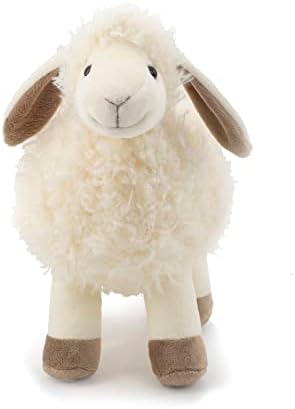 MR VIVICARE 8.5" Cuddly White/Cream Sheep Stuffed Animals for Boys and Girls,Soft and Adorable Stuffed Lamb Plush Toys for Newborn Babies and Kids,Great Gifts on Birthday,Christmas,Easter