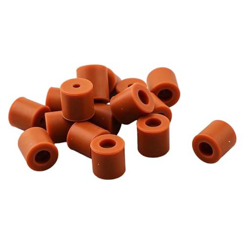 SageFurned 16-Piece Silicone Dampers for 3D Printer, 16mm Shock Absorbing Leveling Columns for Creality Ender 3, CR-10 Series Printers, Brown - Image 6