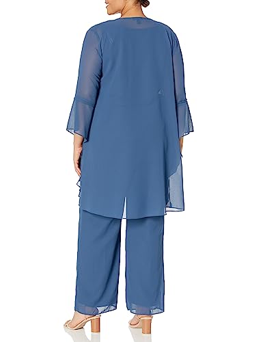 Le Bos womens Missy Size Embellished Shell and Jacket With Matching Pant2