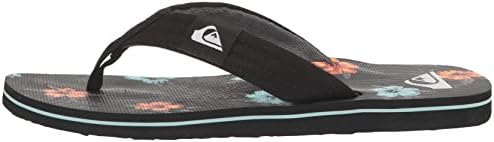 Quiksilver Men's Molokai Layback Flip-Flop, Black/Orange/Blue, 13 | Image 7