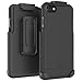 Encased Thin Armor iPhone 7 Belt Case, Hybrid Shell w/Reinforced Secure-fit Holster Clip (Jet Black)