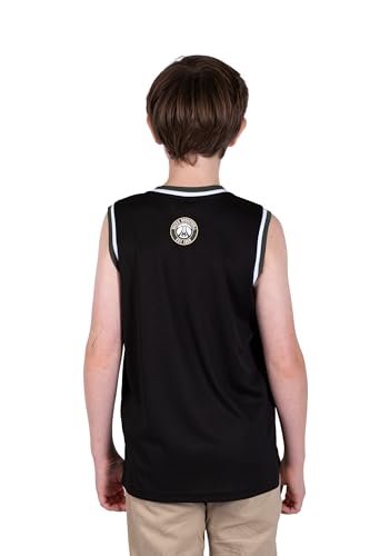 Image of Ultra Game Youth NBA Official Tank Top Mesh Sleeveless Muscle T-Shirt - Black