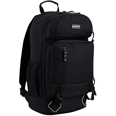Eastsport Outdoors Elevated Hiking Travel Weekender Carry On Bookbag Daypack Rusksack Large Bag Backpack, Black Cover