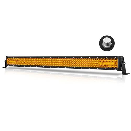 Image of 30 Inch Amber LED Light Bar 230W Combo Quad Row Off Road Light