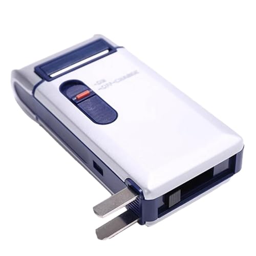 Maquinillas de afeitar eléctricas para hombres,Afeitadora eléctrica - Maquinillas de afeitar retro con recortadora de barba de 3 W de afeitado eficiente,Diseño de red geométrica, afeitadoras faciales