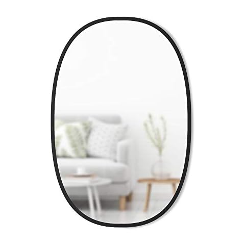 Umbra Hub Arched Wall Mirror with Rubber Frame Cover