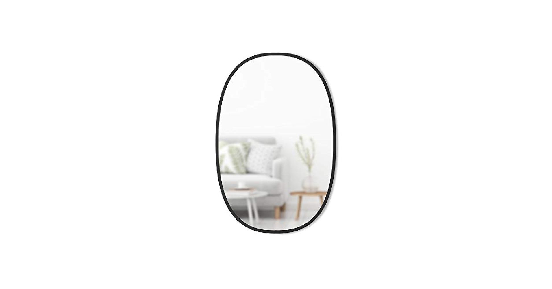 Amazon.com: Umbra Hub Oval Wall Mirror, 36-Inch, Black