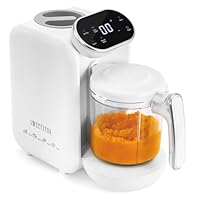 Sweety Fox - Babynahrungszubereiter Mixer - 7 Funktionen - Dampfgaren, Mixen, Pulsfunktion, Selbstreinigung, Sterilisieren, Aufwärmen, Auftauen - Babybrei Zubereiter