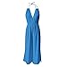 Jumpsuits for Juniors Summer Fall Sleeveless V Neck Modest Wrap Criss Cross Jumpsuits Coats One Piece Women 2025 Fashion Y2K Sky Blue