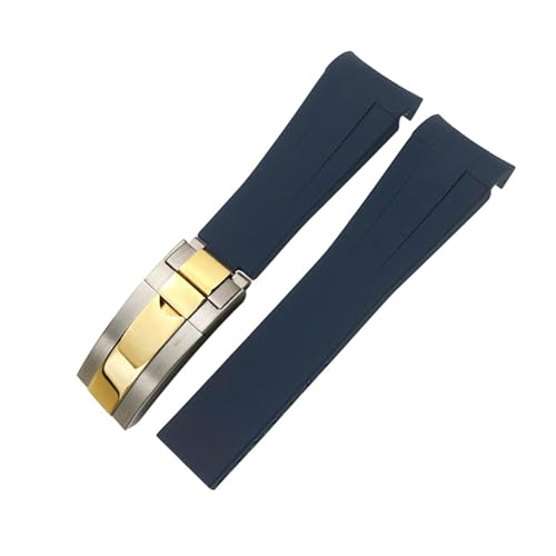 [XGYOMVB] 20mm 21mm 22mm o[EHb`oh Tu}[i GMT}X^[ fCgi VRXgbv ubN 18mm 19mm EHb`oh uXbg(Blue silver gold,18mm)